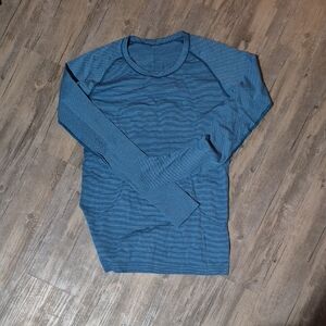 lululemon athletica Swiftly Teal Blue Long Sleeve Top